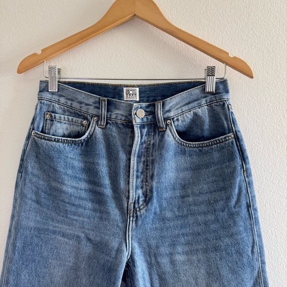 Toteme Classic Cut Denim Jeans Raw Hem size 28 - Picture 4 of 10
